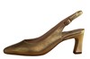 Slingback pumps met trendy hak -goud nubuck