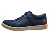 Casual sneakers -mat blauw leer foto 1