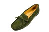 Italiaanse mocassins dames - olijfgroen suede foto 2