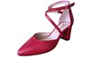 Stijlvolle pumps -rood leer foto 2