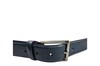 Luxe leren riem - blauw foto 2