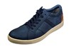 Casual sneakers -mat blauw leer foto 2