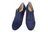 Hogere enkelpumps -donkerblauw suede foto 3