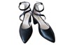 Stijlvolle pumps -zwart leer foto 3