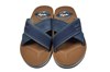 Heren kruisband slippers - blauw foto 3