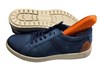 Casual sneakers -mat blauw leer foto 4