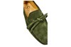 Italiaanse mocassins dames - olijfgroen suede foto 5