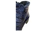 Unieke enkellaarzen croco-look - blauw/zwart foto 5