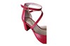 Stijlvolle pumps -rood leer foto 5