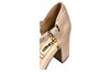 Pumps met blokhak en bandjes - Beige suede foto 5