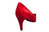 Spitse pumps - rood suede foto 5