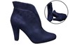 Stylish enkellaarsje -blauw suede foto 6