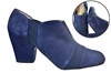 Hogere enkelpumps -donkerblauw suede foto 6