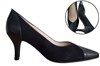 Elegante pump met leer en suede combinatie -zwart foto 6