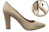 Beige Pumps Hoge Hakken - amandel foto 6