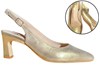 Slingback pumps met trendy hak -champagne nubuck foto 6