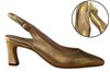 Slingback pumps met trendy hak -goud nubuck foto 6