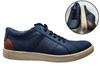 Casual sneakers -mat blauw leer foto 6