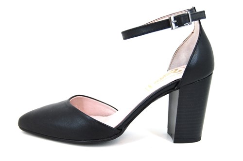 volwassen filosoof veiligheid Pumps met Enkelbandje - zwart | Grote Maten | Open schoenen | Stravers Luxe  Schoenen