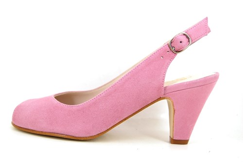 met hak - Roze Quartz | Kleine | Open schoenen | Stravers Luxe Schoenen