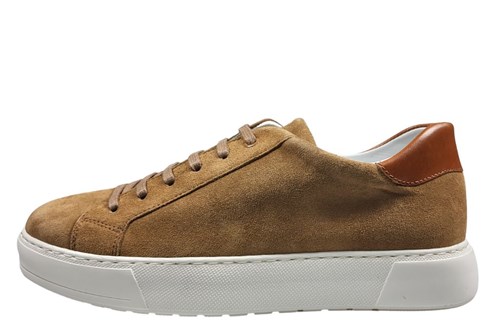 Luxe Suede Sneakers - cognac