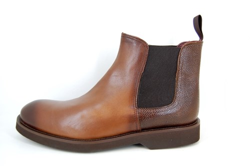 boom regeling zaad Chelsea Boots heren - bruin leer | Grote Maten | Geklede herenschoenen |  Stravers Luxe Schoenen